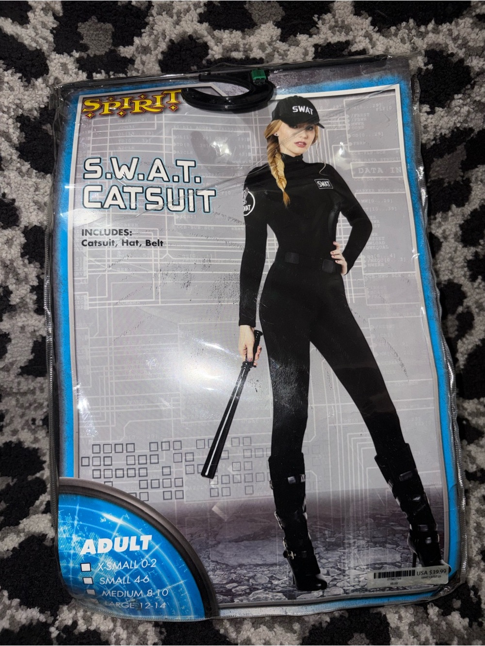 Spirit SWAT catsuit costume.